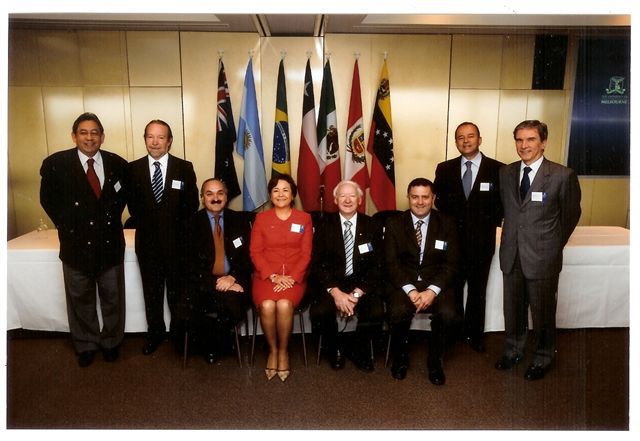 O embaixador brasileiro na Austrália, Fernando de Mello Barreto, participa de evento na Universidade de Melbourne.